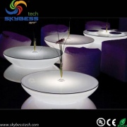 80*80*44CM rechargeable color changing flashing led coffee table