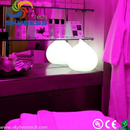 28*28*32cm waterdrop Rechargeable led desk lamp 