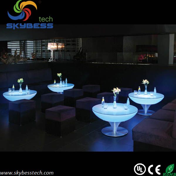 60*60*56CM LED cocktail table/Glowing night bar table
