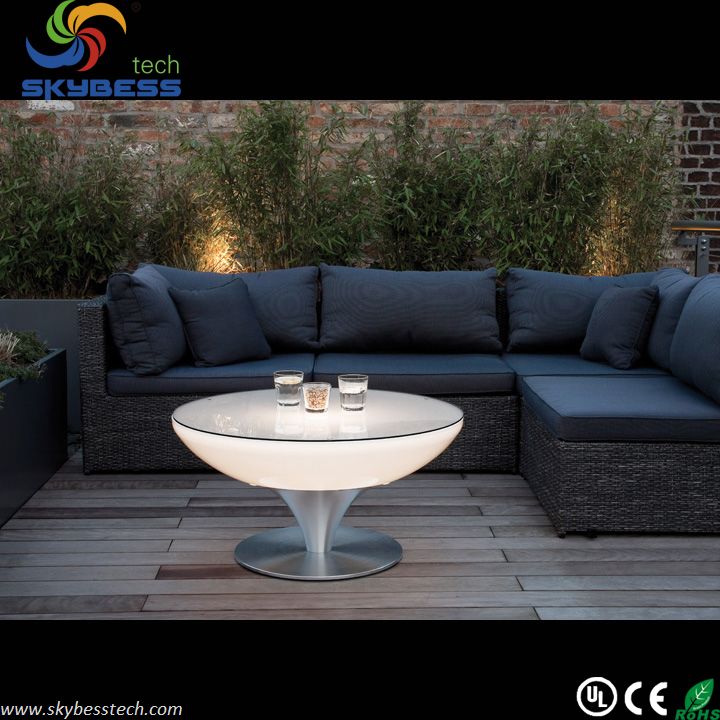 80*80*56CM LED Lounge table/Multi Color Change party LED Cocktail Table