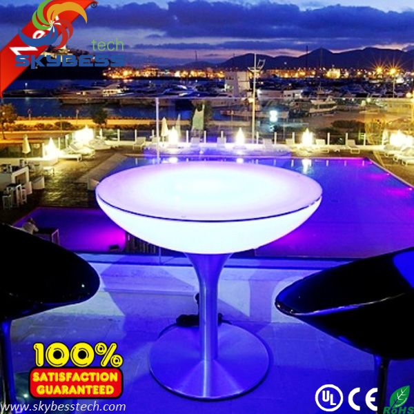 60*60*92CM cocktail table modern/LED table/outdoor table