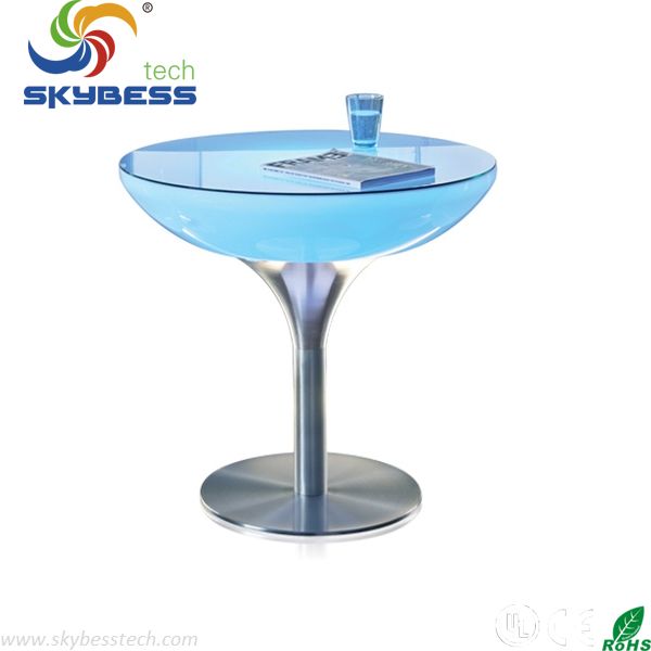 80*80*95CM polypropylene furniture table / LED Wine Table/Glowing bar table