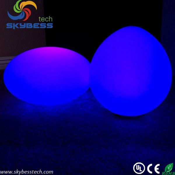 D27*H17 Remote control RGB Color change led egg light