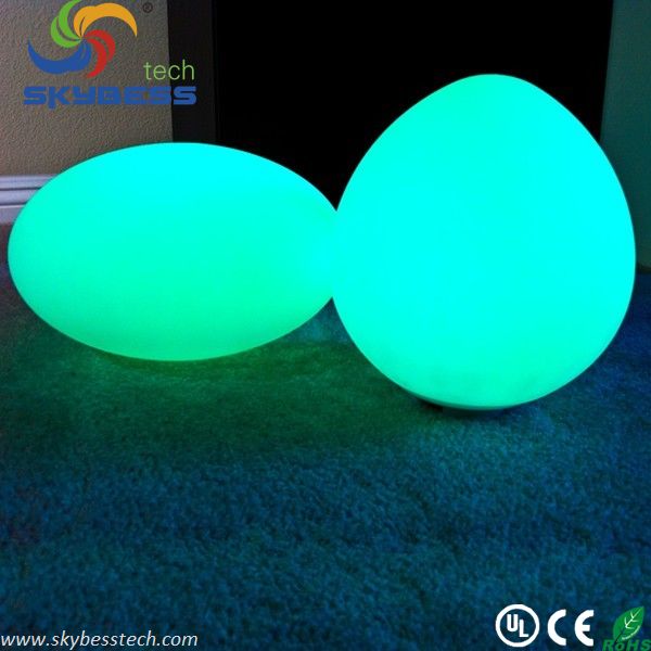 D31*H18 Outdoor/Indoor decoration rechargable egg shaped led light