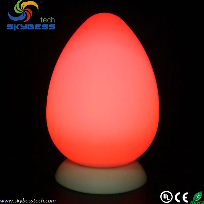 D29*32cm Color Rechargable Battery LED Peach Shape Lamp