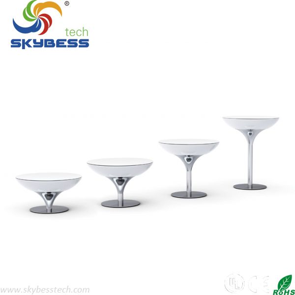 80*80*110CM Rechargeable Flash LED Cocktail Table LED Bar Table