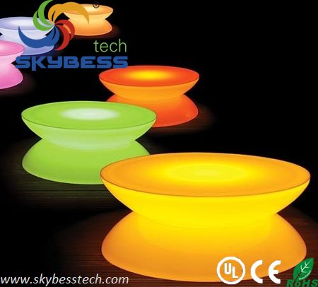 66*66*44CM Rechargable Lithium Battery LED Coffee Table