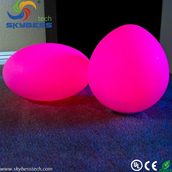 D27*H17 Remote control RGB Color change led egg light