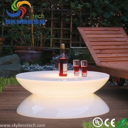 66*66*44CM Rechargable Lithium Battery LED Coffee Table