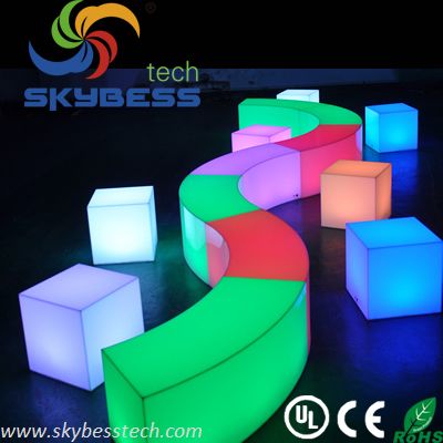 luminous snake/light-emitting chair/illuminated LED benchluminous snake/light-emitting chair/illuminated LED bench