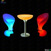 80*80*110CM Rechargeable Flash LED Cocktail Table LED Bar Table