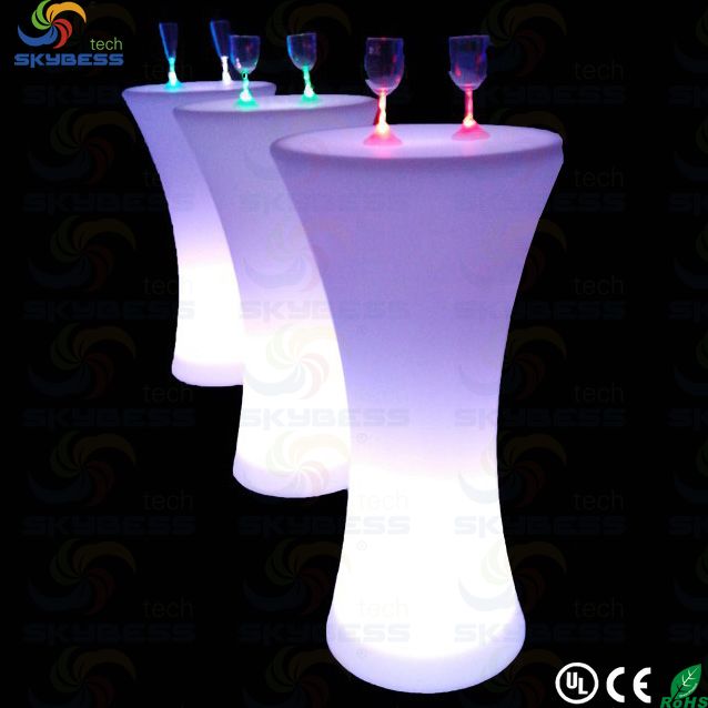 SK-LF25 led illuminated cocktail table