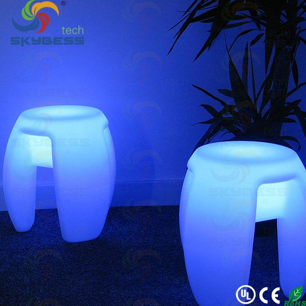 SK-LF35A triple LED glowing bar chair