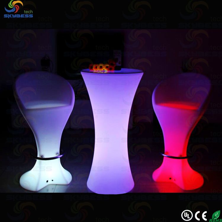 SK-LF25 led illuminated cocktail table