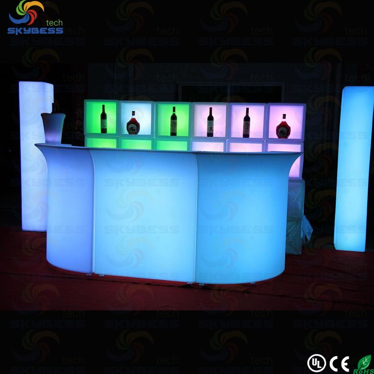 SK-LF36C Illuminated corner bar counter