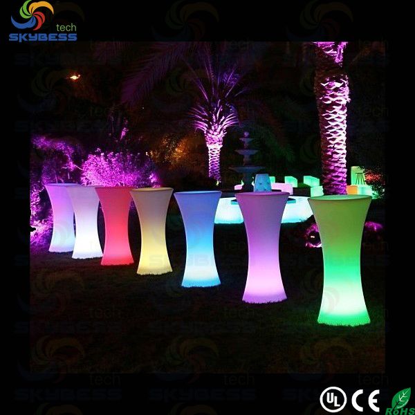 SK-LF25 led illuminated cocktail table