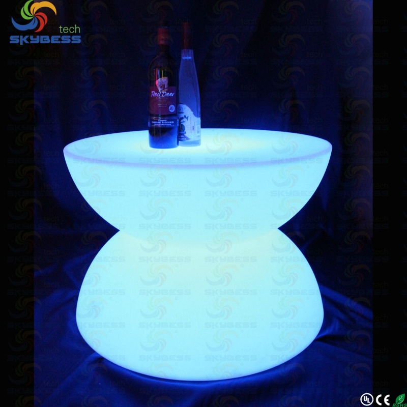 66*66*44CM Rechargable Lithium Battery LED Coffee Table