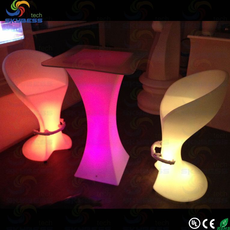 SK-LF32 led illuminated bar chair